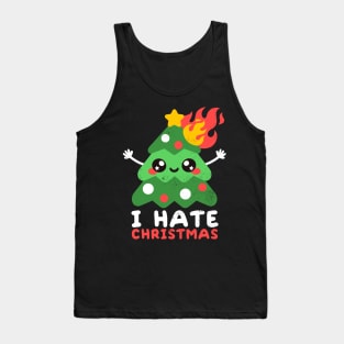 I hate christmas Tank Top